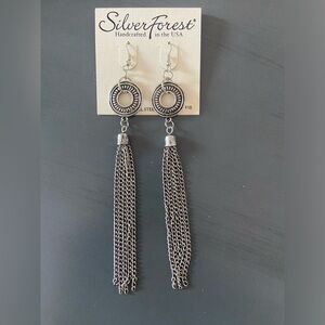 Pretty silver earrings. Handmade.